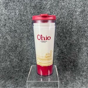 Starbucks Ohio Global Icon Collection Plastic Tumbler Travel Mug Cup 12 oz 2009